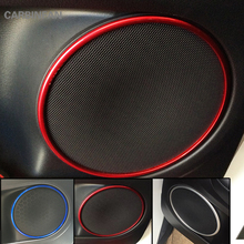 Car Styling Door Horn Decoration Ring covers door Audio Decoration Frame For Honda HRV HR-V Vezel 2014 2015 2016 2017   C1116 2024 - buy cheap