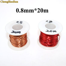 Chenghaoran fio magnético de cobre esmaltado tamanhos 0.8mm x 20m, enrolamento de bobina de cobre