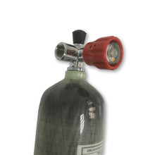 Tanque de aire PCP, cilindro de Gas de Paintball HPA 4500PSI, fibra de carbono compuesta, cilindro de buceo con válvula de aire 2024 - compra barato
