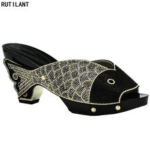 Zapatos de boda africanos para mujer, zapatillas de fiesta elegantes, talla grande 43, diseño italiano, novedad, de verano 2024 - compra barato