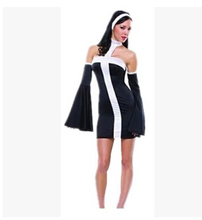 2016 Hot sale Halloween Party Costumes Cosplay Clothes Nun's Female Priests Nun Dress Saint Maria clothing Sexy Nun Costume 2024 - buy cheap