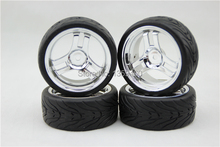 4 pces 1/10 touring pneus pneu roda aro t3s1c (chrome) 3mm offset se encaixa para 1:10 touring carro 1/10 pneu 2024 - compre barato