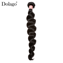 Loose Wave Bundles Peruvian Remy Hair 100% Human Hair Weave Bundles Natural Black Color 1 Piece Dolago Hair Products 2024 - buy cheap