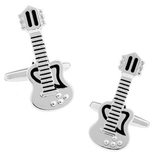 C-MAN Luxury shirt Silvery Guitar cufflink for mens Brand cuff buttons cuff links High Quality abotoaduras Jewelry 2024 - buy cheap