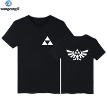 Женская/мужская футболка с принтом легенда о Зельде, хлопковая футболка с коротким рукавом, уличная одежда в стиле Харадзюку 2024 - купить недорого
