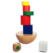 1 Набор деревянные геометрические Пазлы Детские игрушки Монтессори балансирующая игра игрушки для детей Обучающие когнитивные обучающие игрушки 2024 - купить недорого