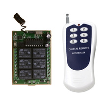 DC 12V 24V 6 CH 6CH RF Wireless Remote Control Switch System Wireless Light Switch Remote Transmitter + Receiver,315/433 MHz 2022 - buy cheap