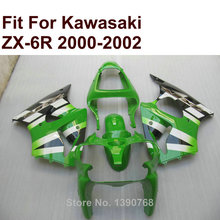 Motorcycle fairing kit for Kawasaki ZX6R lime green 2000 2001 2002 Ninja ZX 6R 636 00 01 02 fairings CN33 2024 - buy cheap