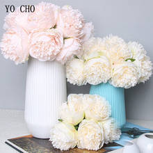 Большой пион YO CHO 5 шт., искусственный Шелковый цветок, свадебный букет декоративный, белый пион, домашний дисплей, искусственный цветок в фор... 2024 - купить недорого