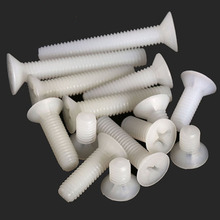 Parafusos de plástico phillips para escareado, parafuso sintético de nylon com ponta arredondada, 6mm a 30mm, comprimento, 20 peças 2024 - compre barato