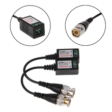 1 Pair 1CH Passive UTP Video Balun Twisted Transceiver BNC For Cat5 CCTV Camera 2024 - buy cheap