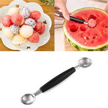 VOGVIGO Stainless Steel Watermelon Slicer Fruit Knife Cutter Ice Cream Ballers Melon Scoop Double Size Spoon Set Kitchen Tools 2024 - buy cheap