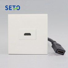 SeTo 86 Type 1.4 HDMI Connector With Extension Line Wall Plate Socket Keystone Faceplate 2024 - buy cheap