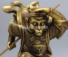 Estatua china de budismo, estatua de Buda de Mukong, Rey mono dorado, 13 pulgadas, envío gratis 2024 - compra barato