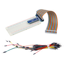 Raspberry Pi GPIO Kit MB-102 Breadboard+ GPIO Expension Board+ 40 Pin GPIO Cable Adapter +65 pcs Breadboard Jumper Wires Cable 2024 - buy cheap