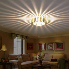 Lámpara LED de techo de 3W para decoración del hogar, luz de pasillo, pasarela porche, flor de sol, luces de techo creativas, iluminación colorida de bar, cafetería, KTV 2024 - compra barato