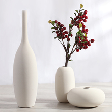 2019 new white ceramic creative contracted flower vase pot home decor craft room decoration handicraft porcelain figurine 2024 - buy cheap
