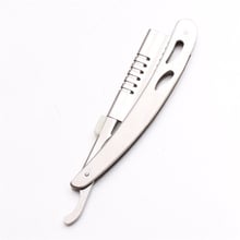 500Pcs 14.5x1.5cm Wholesale Men Straight Razor Barber Edge Steel Razor Folding Shaving Knife Hair Removal Tools+1pcs Blade 6103 2024 - buy cheap