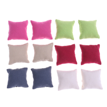 1/12 Newest Pillow Cushions For Sofa Couch Bed Dollhouse Miniature Furniture Toys Without Sofa Chair 2Pcs/lot 2024 - buy cheap