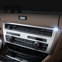 Автомобильный Стайлинг для BMW F07 5 Серия GT внутренняя отделка кондиционер CD панель управления декоративные наклейки чехлы автомобильные аксессуары 2024 - купить недорого