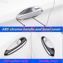 4pcs ABS chrome/carbon style For BMW X4 2019 X3 G01 Car Door Handle Decoration Trim Cover Sticker Protection Upgrade Accessories 2024 - buy cheap