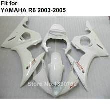 Carenagens de plástico alta qualidade para yamaha yzf r6 2003 2004 2005 clássico branco kit carenagem da motocicleta yzfr6 03 04 05 bc36 2024 - compre barato