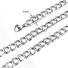Simsimi  women Jewelry Twist double Rolo cable necklace Stainless steel Jewelry double loop chain Bohemia wholesale 5pcs 2024 - buy cheap