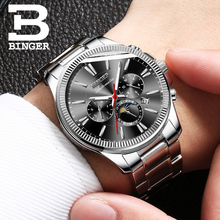 BINGER Watch Men Top Brand Automatic Mechanical Watches Fashion Luxury Watch 100M Waterproof Luminous Sport Casual Wristwatch 2024 - buy cheap