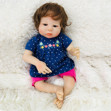 18inch bebes reborn realista boneca 45cm silicone reborn baby girl doll toys for children gift  newborn baby toddler doll 2024 - buy cheap