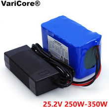 VariCore 24V 6s 4A 6A 8A 10A 18650 battery pack 25.2V 12Ah Li-ion battery for bicycle battery 350W E bike 250W motor+Charger 2024 - buy cheap