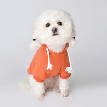 Otoño e Invierno perro mascota ropa para perros pequeños perros Bulldog francés cálido sudaderas con capucha traje para Pug cachorro Chihuahua Yorkshire vestido XS-2XL 2024 - compra barato