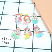 Kawaii Mermaid Charms Pendants for DIY  decoration bracelets necklace earring key chain Jewelry Making 2024 - buy cheap