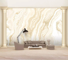 Bacaz-Mural de papel de pared europeo 8d, Oro Natural 3D, papel tapiz marmoleado con pegatina de paisaje, para decoración de pared de murales 2024 - compra barato