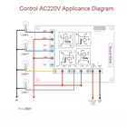 Sistema de controle remoto sem fio dc12v 4ch rf, telescópico, 4 transmissores e 1 receptor, controle remoto universal para portão - foto 2026