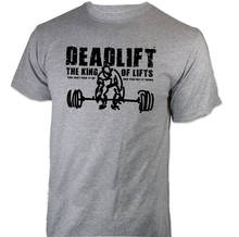 Cool Funny T-Shirt Men High Quality Tees DEADLIFT Strongman Sleeve Shirts Fashion Short Sleeve T-Shirt Tops 2024 - buy cheap