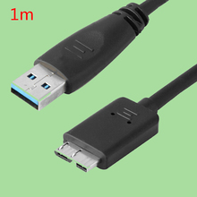 1 шт. 50/100 см USB 3,0 кабель Пластиковый черный Мини USB папа A к Micro B кабели для передачи данных Шнур для внешнего жесткого диска 2024 - купить недорого