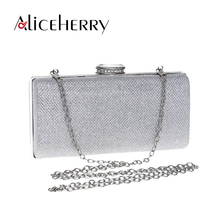 Fashion Women Famous Brands Diamond Clucth Box Bolsos Mujer Lady Sequined Wedding Bridal Party Day Clutches Chains Shoulder Bags 2024 - buy cheap