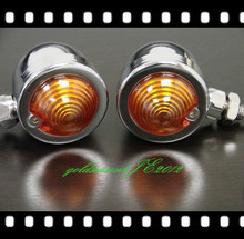 Chrome Amber TURN SIGNAL Bullet LIGHT   for Honda VT VTX 750 1100 1300 1800 Shadow 2024 - buy cheap