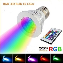 Lowest price 4W LED RGB spotlight E27 E14 GU10 MR16 24key remote control dimmable led bulb lamp fashion design 2024 - buy cheap
