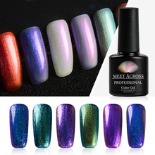 MEET ACROSS 7ml Chameleon Glitter Nail Gel Polish Nails Gel Polish Soak Off Uv Led Varnish Nail Art Lacquer Manicure Tools 2024 - buy cheap