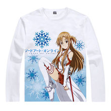 Alfheim Online ALO T-Shirt Asuna Shirt Man's summer Long sleeves t-shirts anime shirt Cute Girls' Dress women's white t-shirts a 2024 - buy cheap