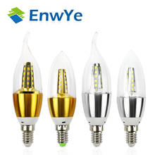 EnwYe E14 Led Candle Energy Crystal lamp Saving Lamp Light Bulb Home Lighting Decoration Led Lamp 5W 7W 220V 230V 240V SMD2835 2024 - buy cheap