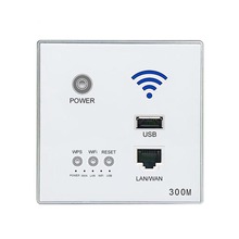 Type 86 Embedded Router 300Mbps 220VAP Hotel Relay Smart Wireless WIFI 300M Wall Embedded 2.4Ghz Router Panel USB Socket Rj45 2024 - buy cheap