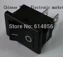 10PCS  ON / OFF Rocker Switch, 117S 2-Pin 250V3A 125V6A ON-OFF Black Plastic Connectors 2 Pin IC 2024 - buy cheap