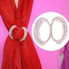 New product!Scarf Clip Straight Brooches For Women,high Quality Crystal decoration,exclusive design,shawls Accessories 2024 - buy cheap