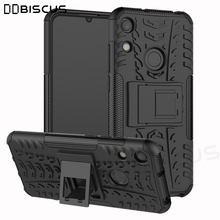 Honra 8A Pro JAT-LX4 Caso de Plástico Rígido de Silicone Suave Híbrido Armadura Case For Huawei Honor 8A 8 UM JAT-LX1 Stand tampa do PC + TPU Capa 2024 - compre barato