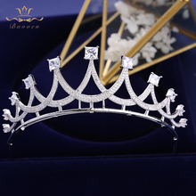 Luxurious Royal Sparkling Zircon Brides Tiaras Crown Crystal Bridal Hairbands Headpiece Wedding Hair Accessories 2024 - buy cheap
