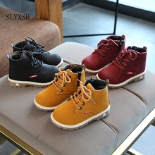 SLYXSH-Botas de nieve cálidas para niños y niñas, botines de felpa para exteriores, informales, para estudiantes, Otoño e Invierno 2024 - compra barato