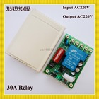 Transmissor e receptor sem fio 220v, sistema de controle remoto com interruptor de luz led, 3000w e 315/433 de potência, bomba d'água - foto 2026