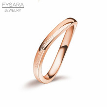 Fashion Jewelry Wholesale High Quality Love for Infinity Irregular Distortion Ring 316L Stainless Steel Woman Love Tail Ring 2024 - buy cheap